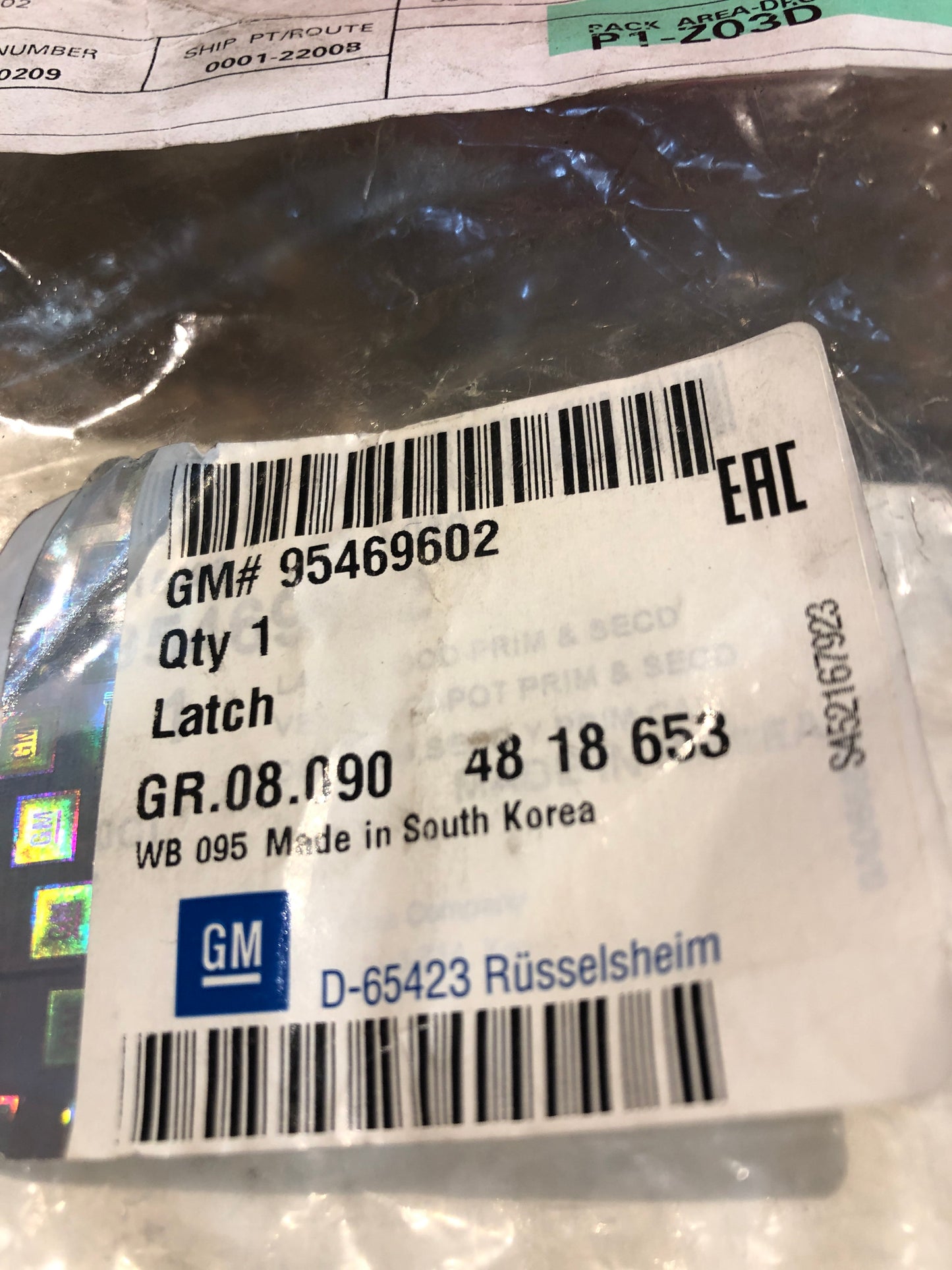 Original Opel Antara Motorhaubenschloss Neu