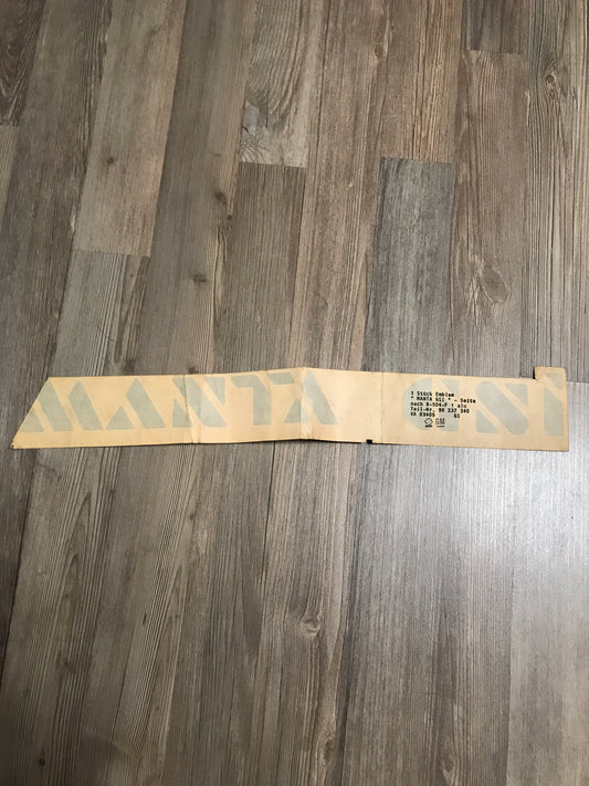 Original Manta GSI Silber Aufkleber für Manta B NEU