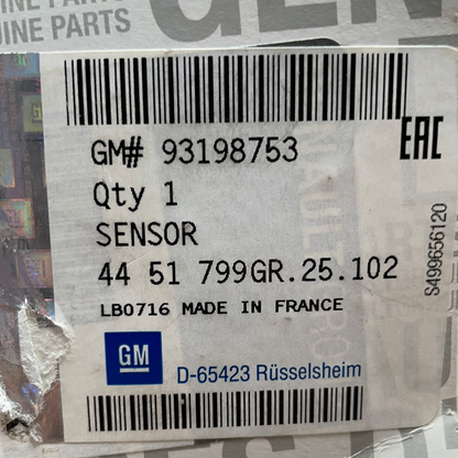 Original GM Opel Movano A Vivaro A Ladedrucksensor Neu