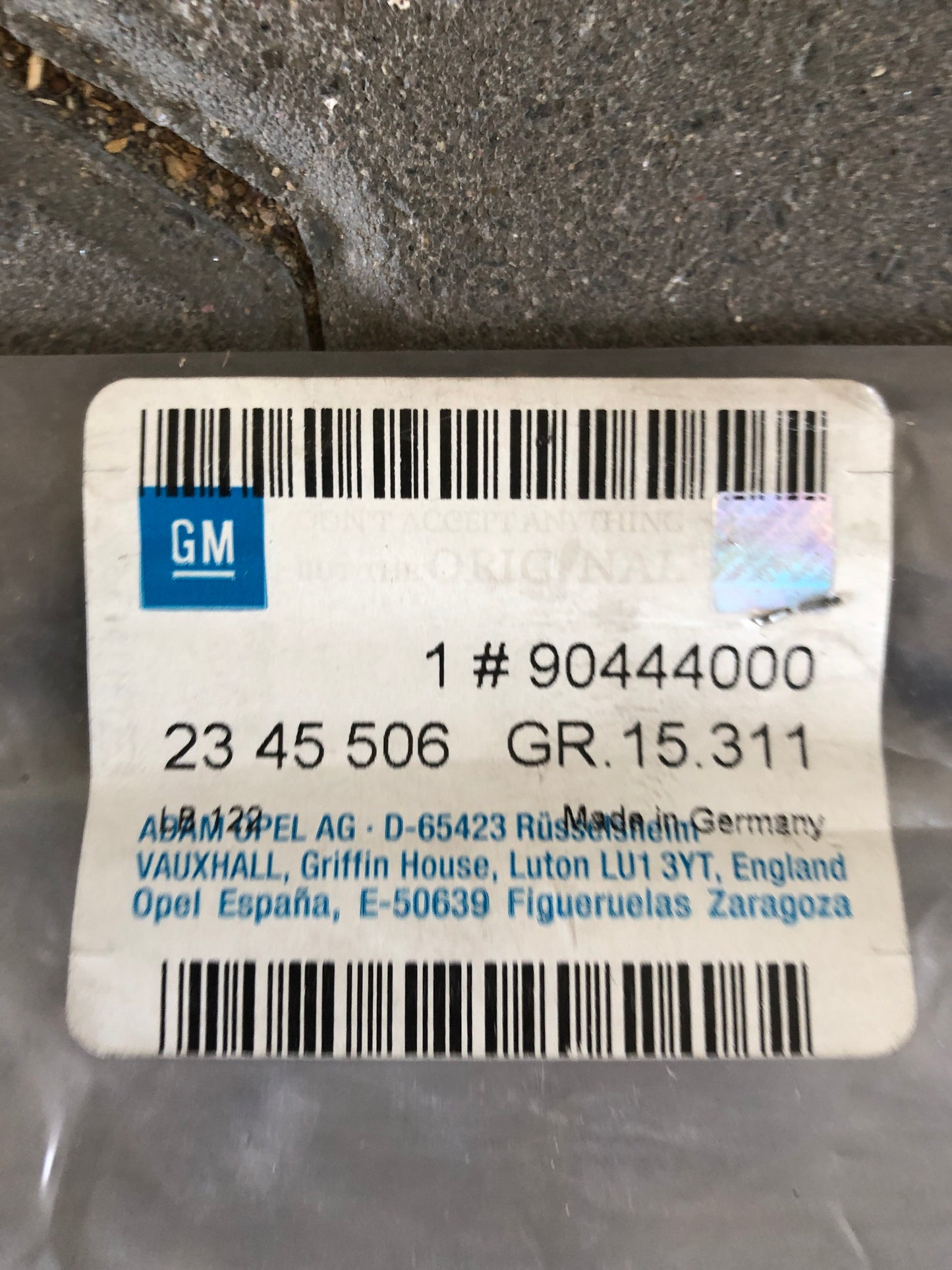 Original GM Opel Astra F Stützrohr Kofferraum Neu
