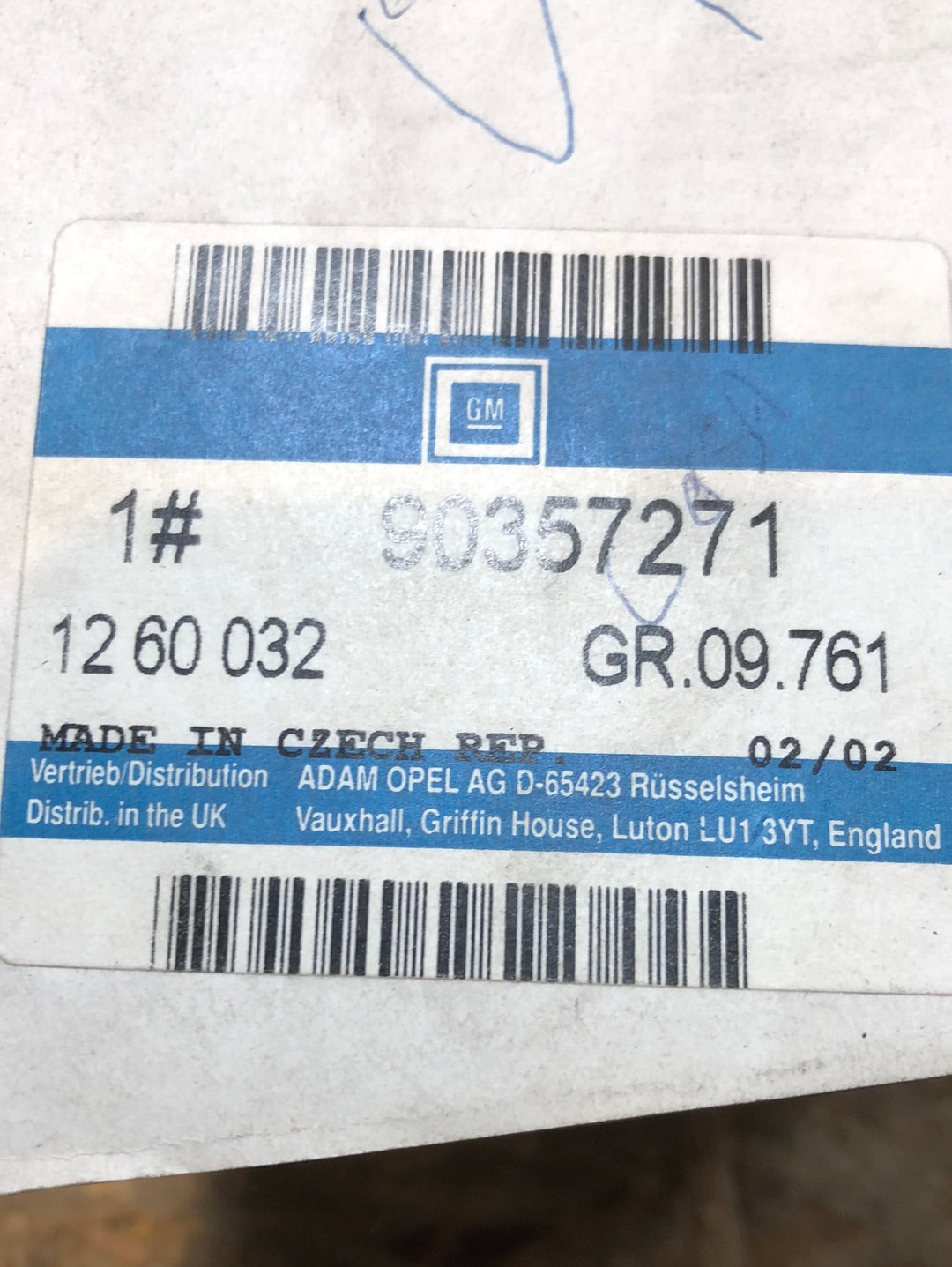 Original GM Opel Vectra A Tachometer Kilometerzähler Neu