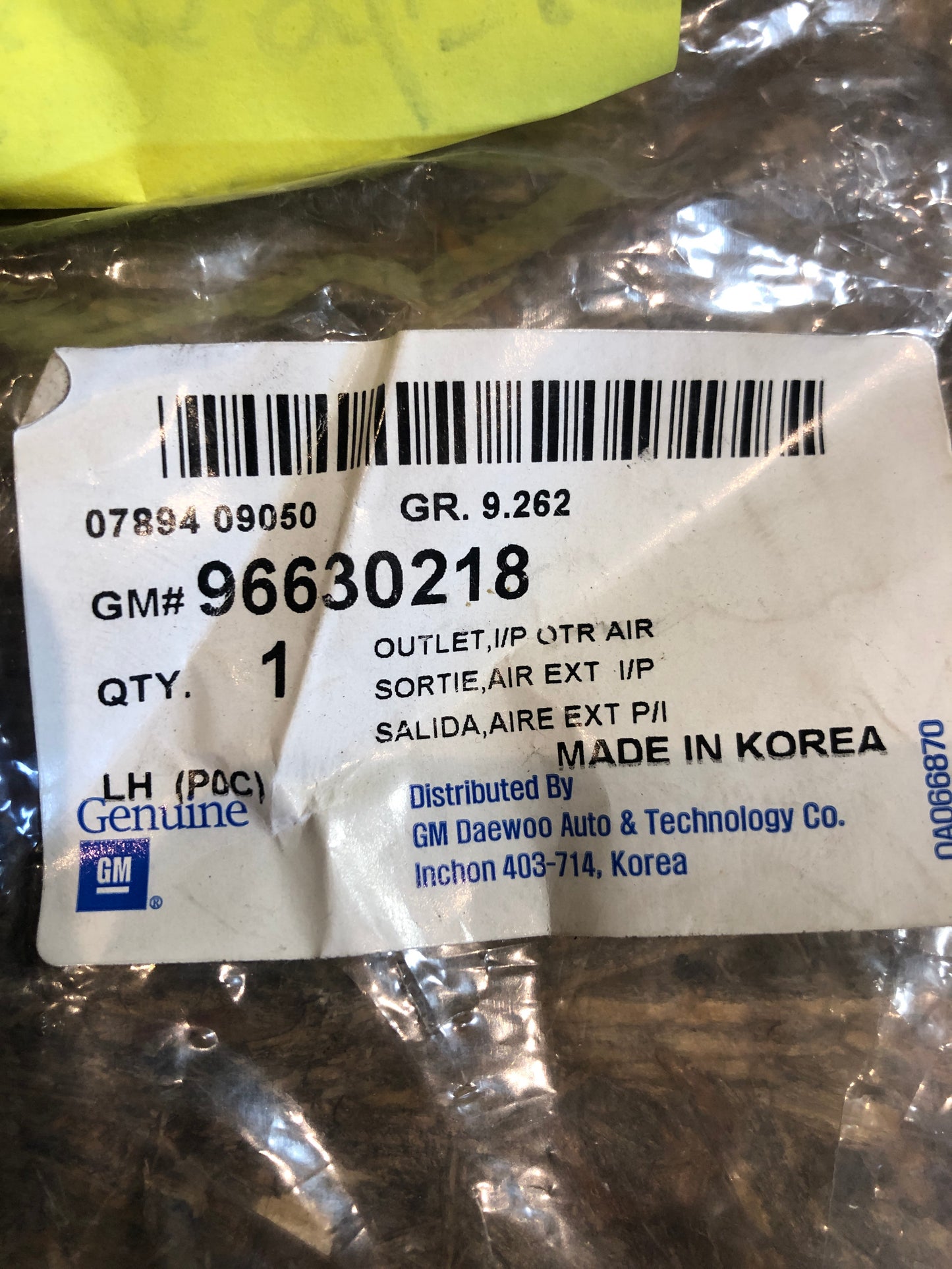 Original GM Chevrolet Captiva Lüftungsdüse Neu