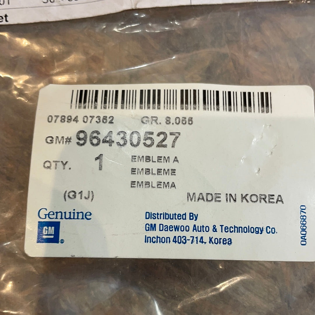Original GM Chevrolet Daewoo Kalos Nubira Lacetti Emblem Schriftzug Neu