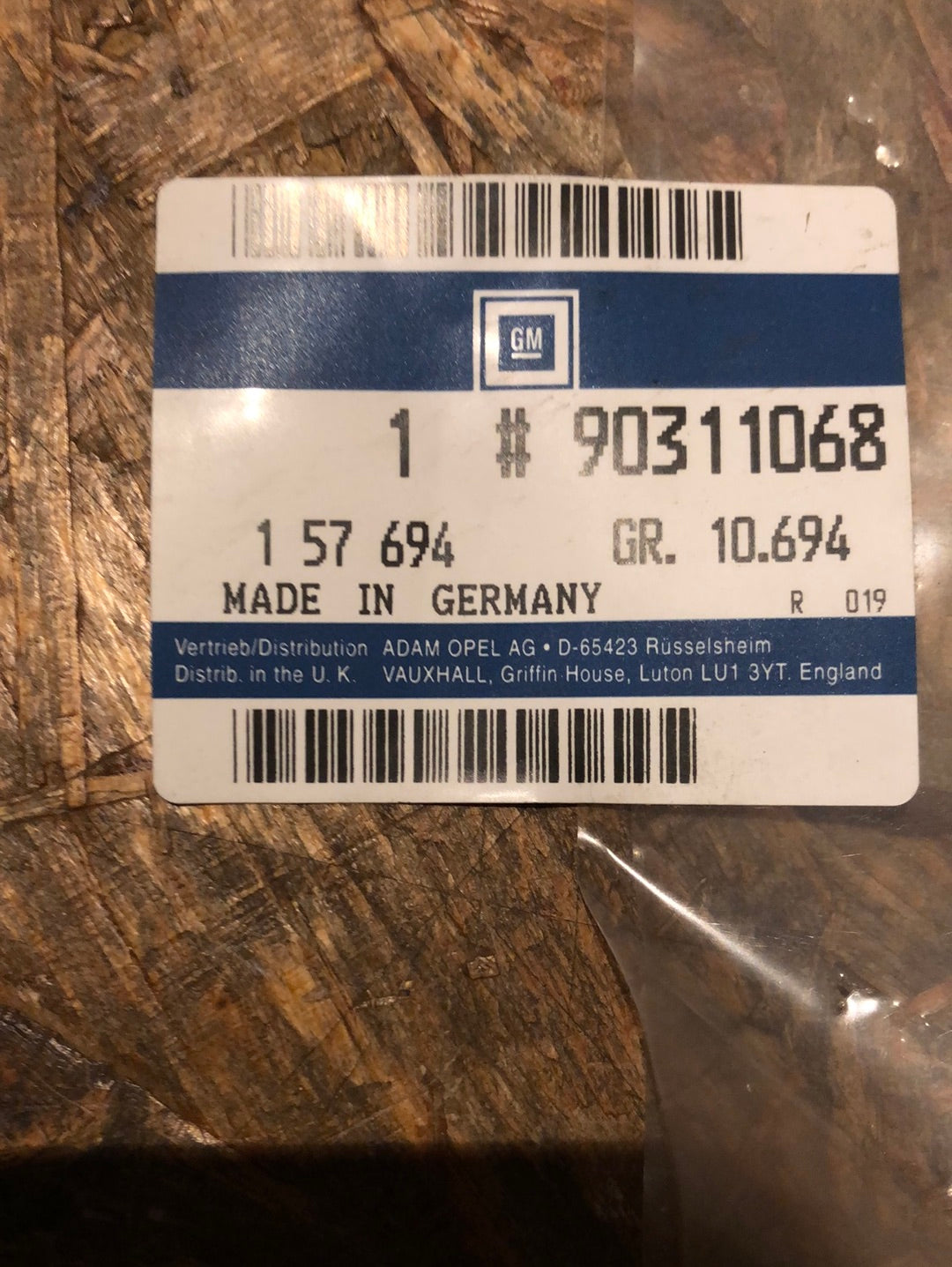 Original GM Opel Omega A Abdichtung Hintertür links Neu