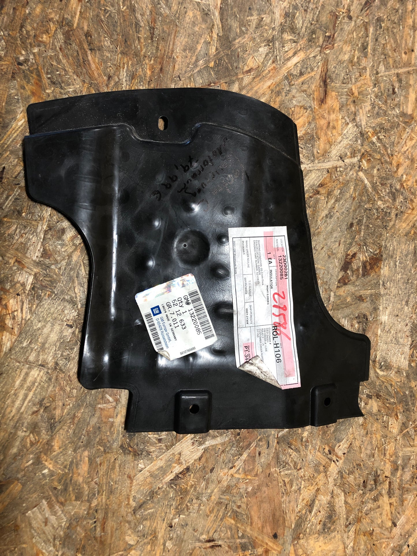 Original GM Opel Vectra C Isolierung Motorraum Neu