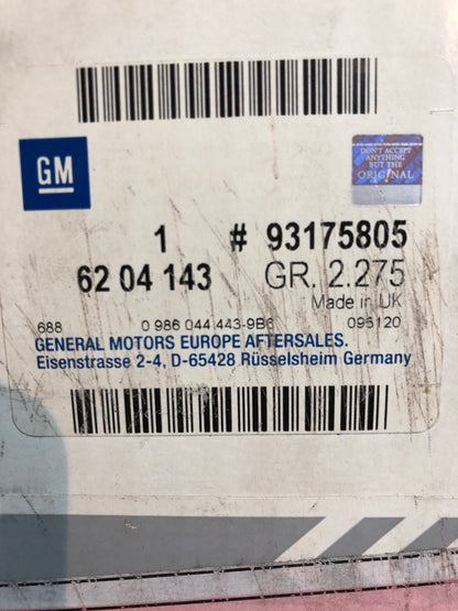 Original GM Opel Astra G Zafira Lichtmaschine 120A Neu