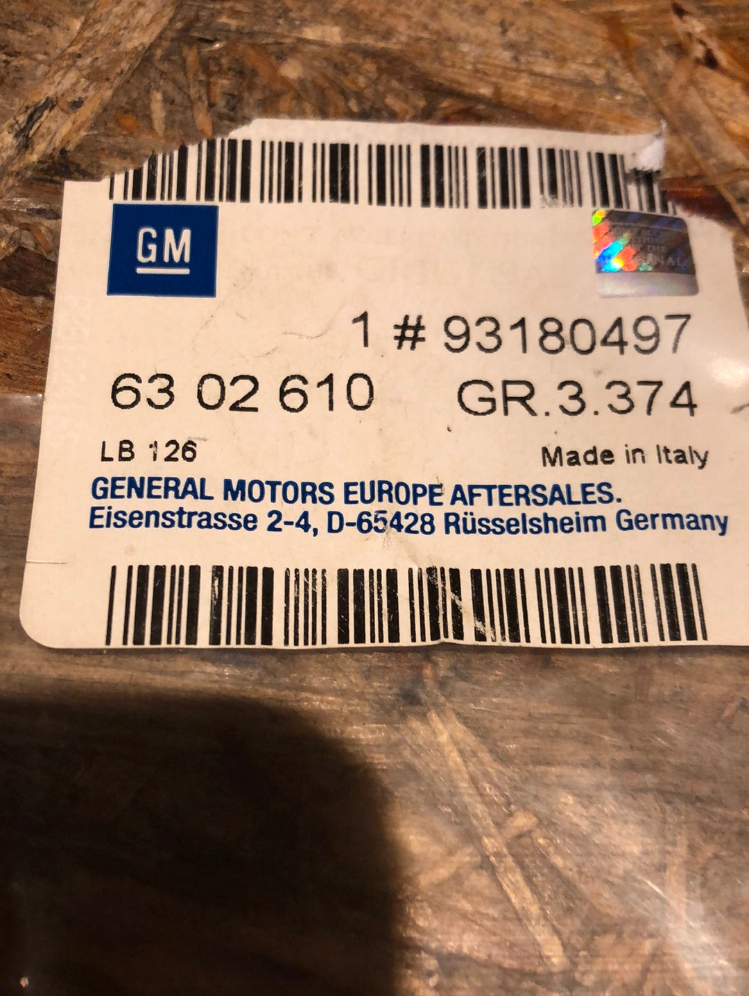 Original GM Opel Astra H Zafira B 1.9 CDTi Kühlerschlauch Neu