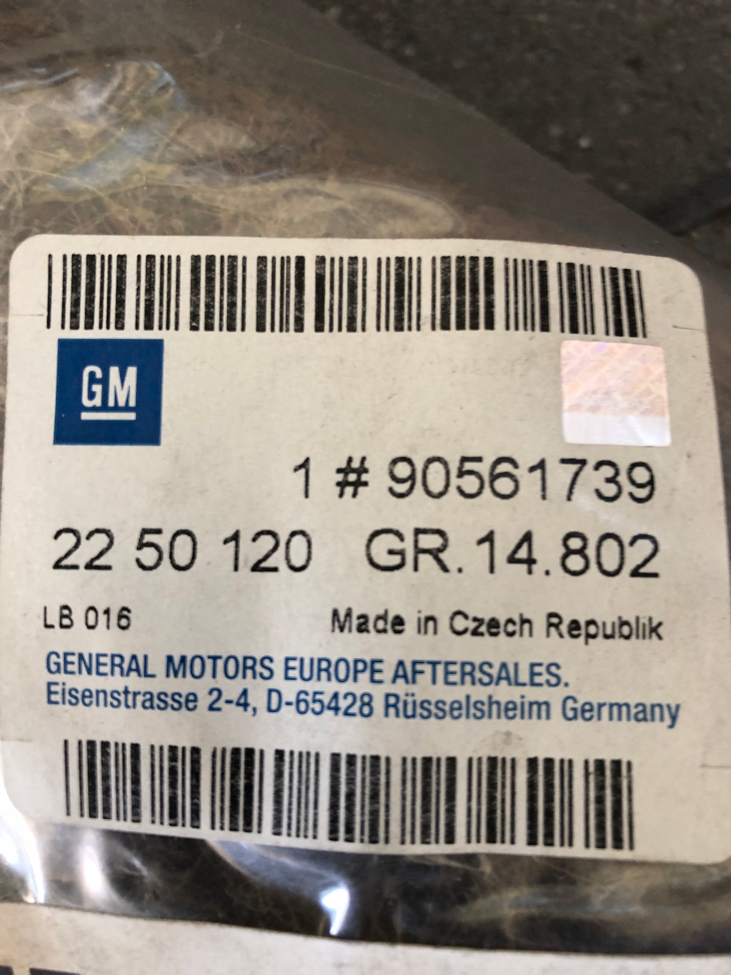 Original GM Opel Astra G Zafira A Polster Sitz Vorne Neu