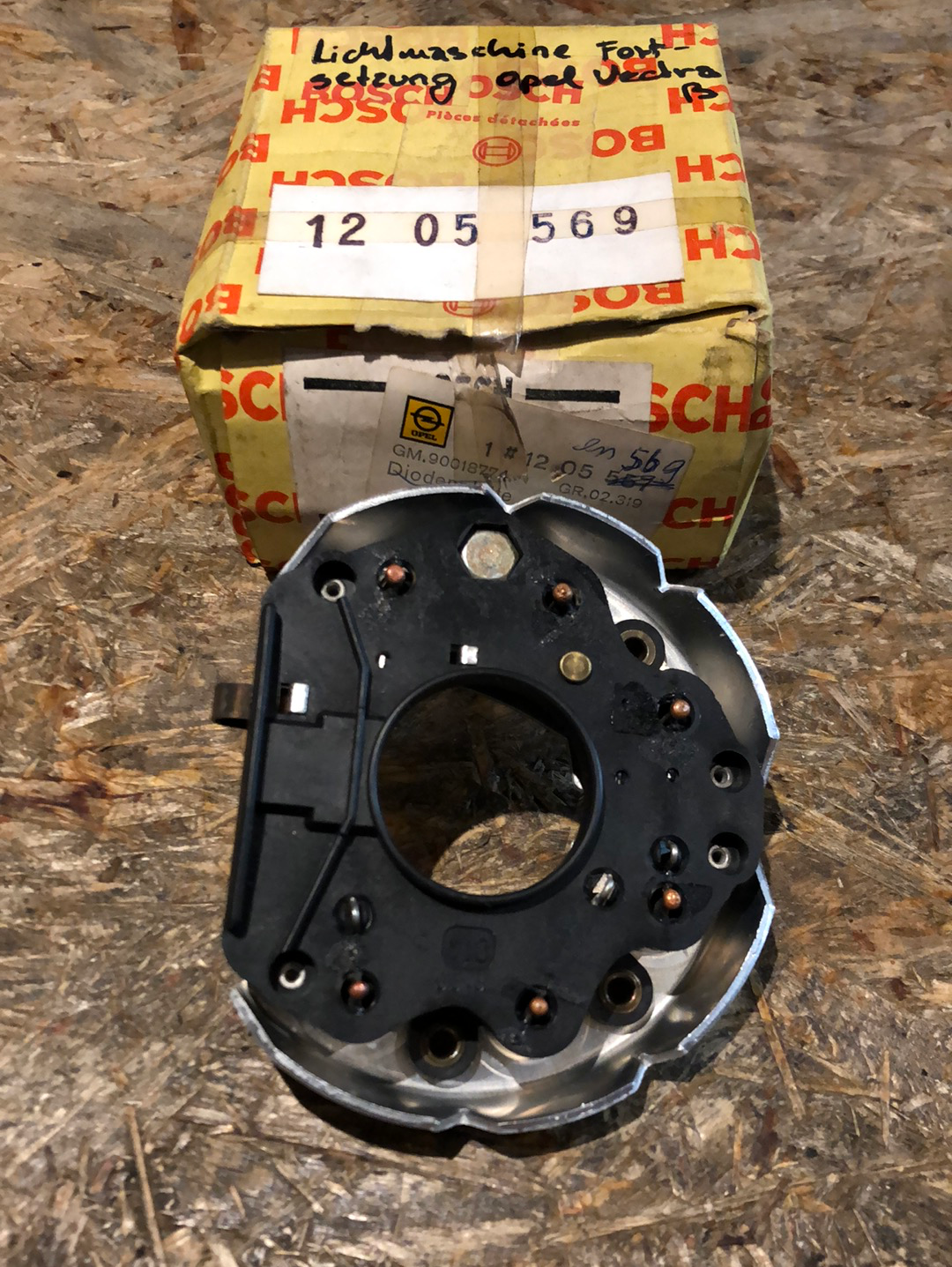 Original GM Opel Ascona C Kadett E Lichtmaschine Diodenplatte Neu