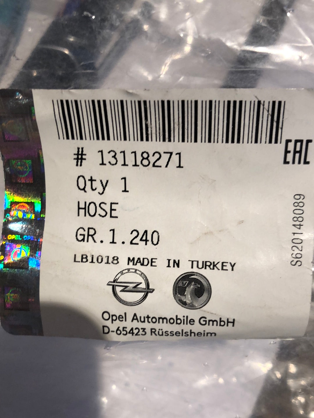 Original GM Opel Astra H Zafira B 1.6 1.8 Kühlwasserschlauch Neu