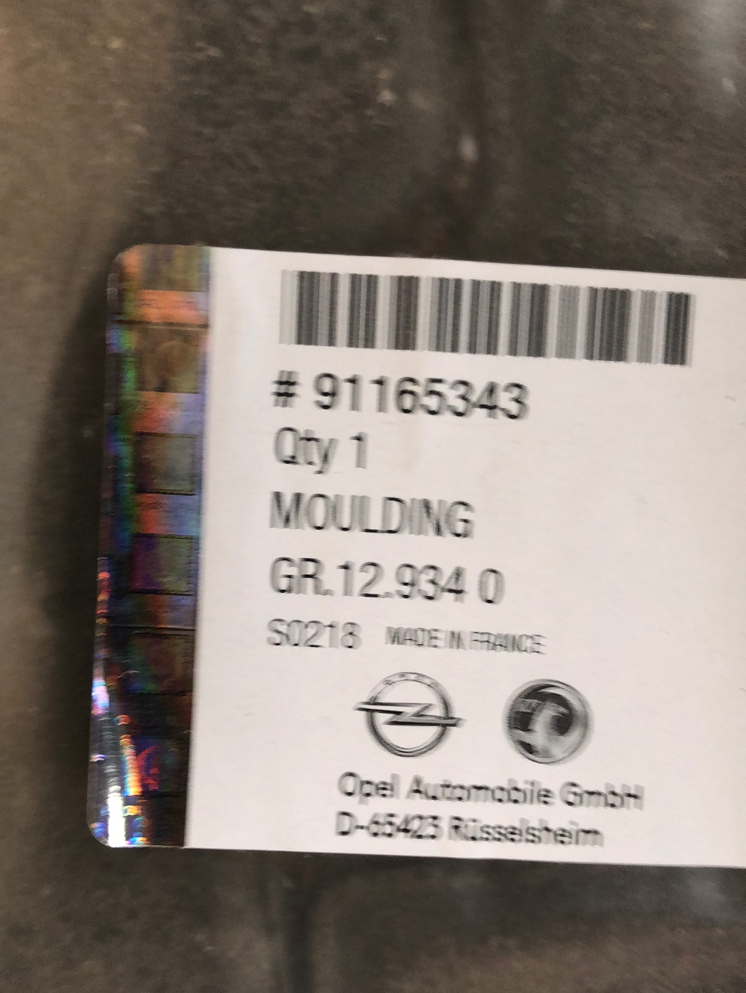 Original GM Opel Vivaro Bj. 01-13 Zierleiste Rechts an Schiebetüre Neu