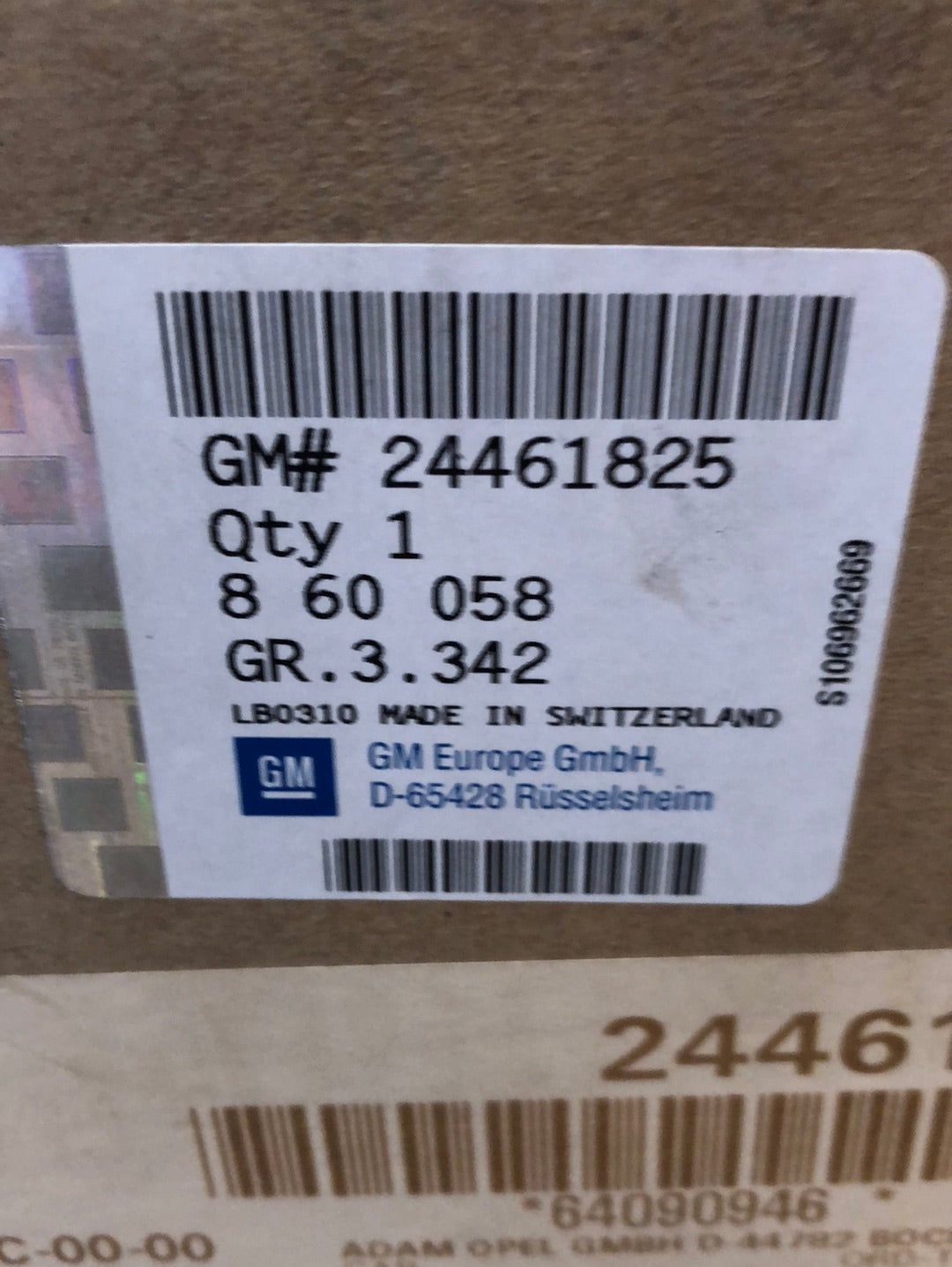 Original GM Opel Zafira A 2.0 DTi 16V Turbo Neu