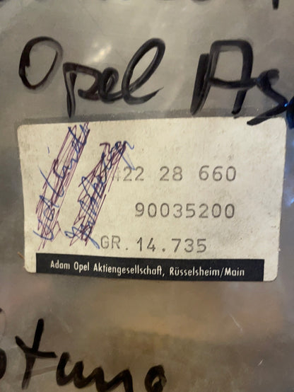 Original GM Opel Ascona C Scheibenfassung Dichtung Hintertür Neu