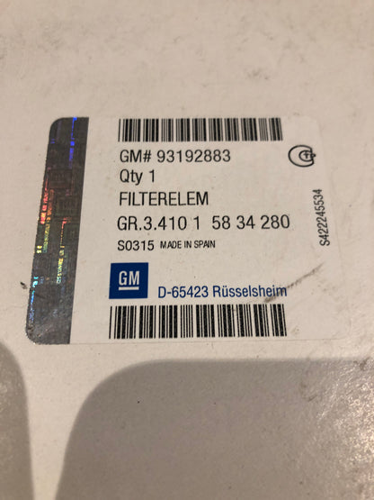 Original GM Opel Astra G Zafira A B Luftfilter Neu