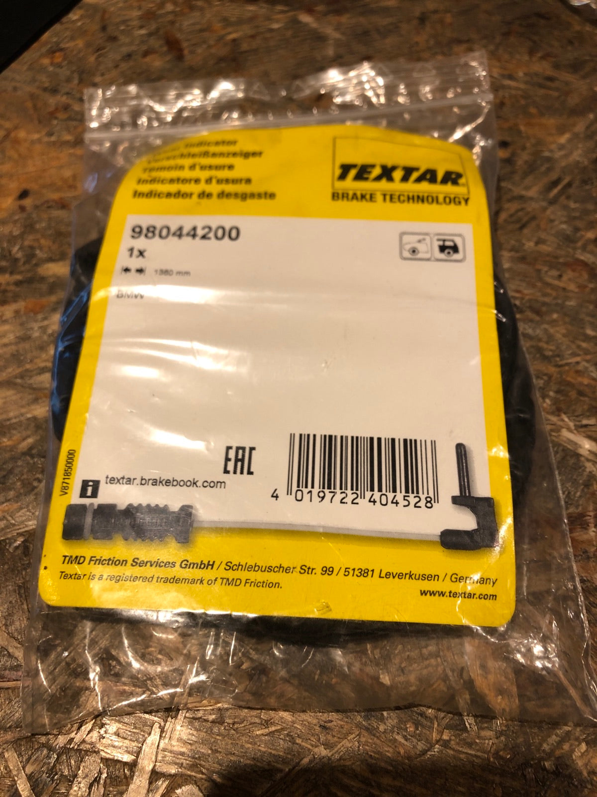 Original Textar Warnkontakt Bremsbelagverschleiß BMW Z4 Neu