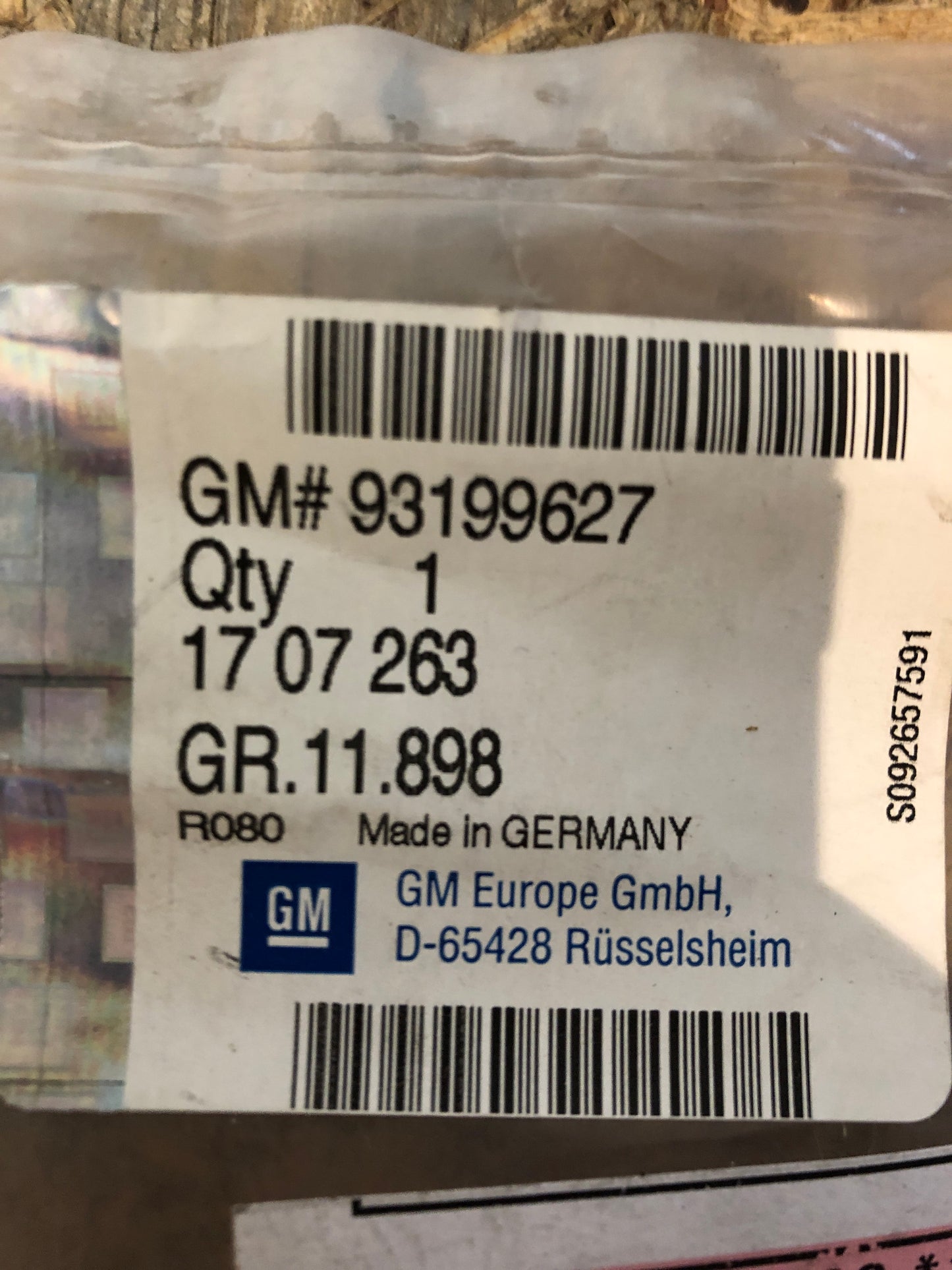 Original Opel Zafira Einbausatz Fangnetz Neu