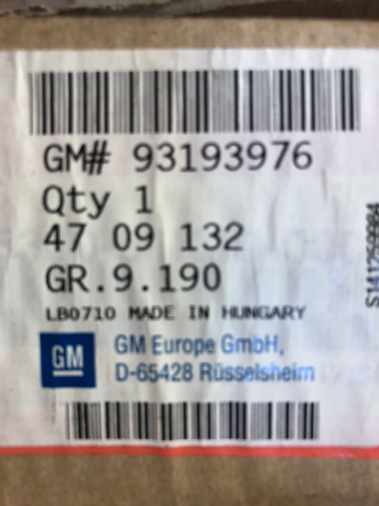 Original Opel Agila B Kondensator Neu