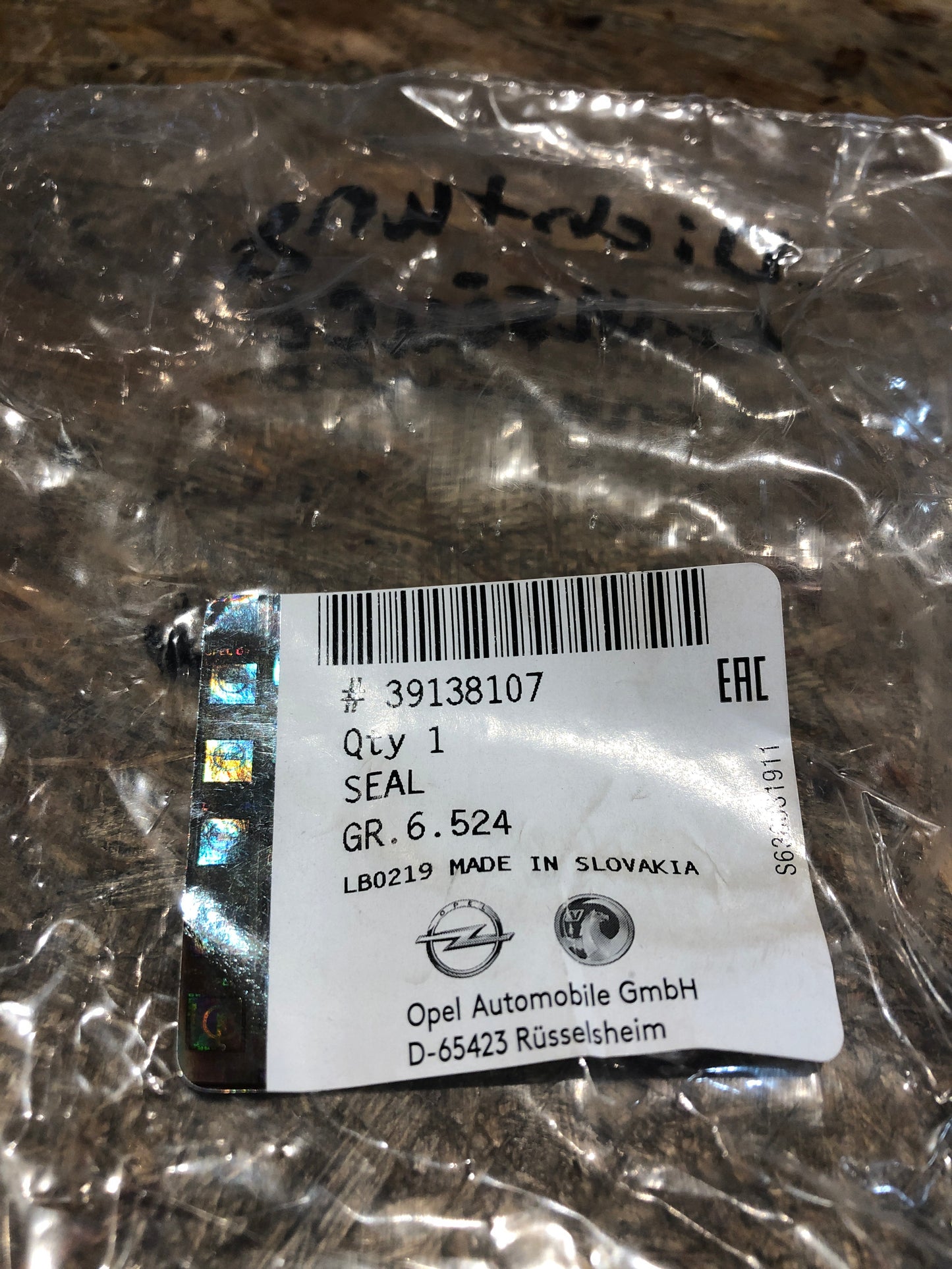 Original GM Chevrolet Cruze Dichtung Lenksäule Neu