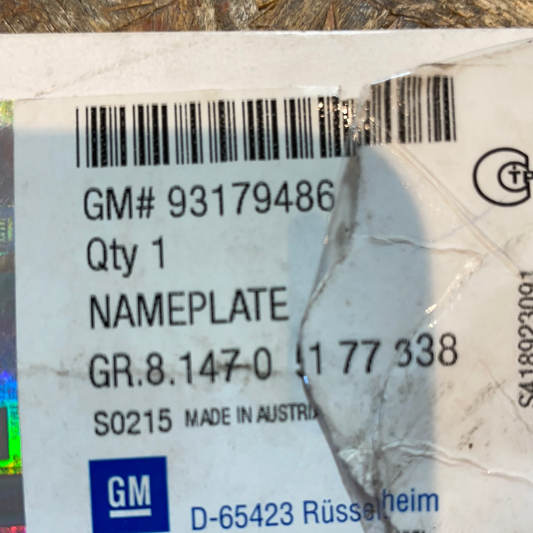 Original GM Opel Astra H „Opel“ Schriftzug Neu