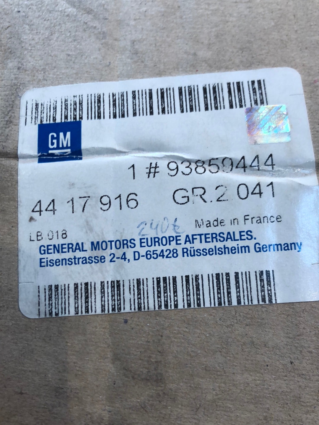 Original GM Opel Movano (U9, E9) Anlasser Starter 12V Neu