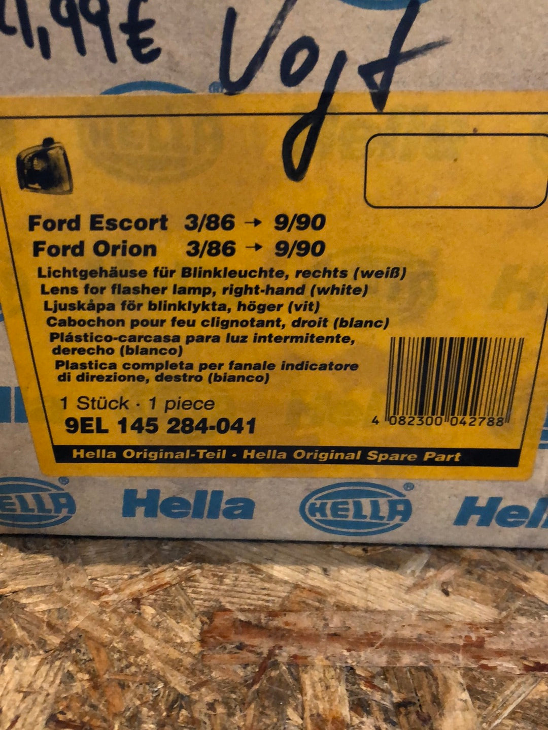 Original Hella Ford Escort Orion Gehäuse Blinkleuchte Neu