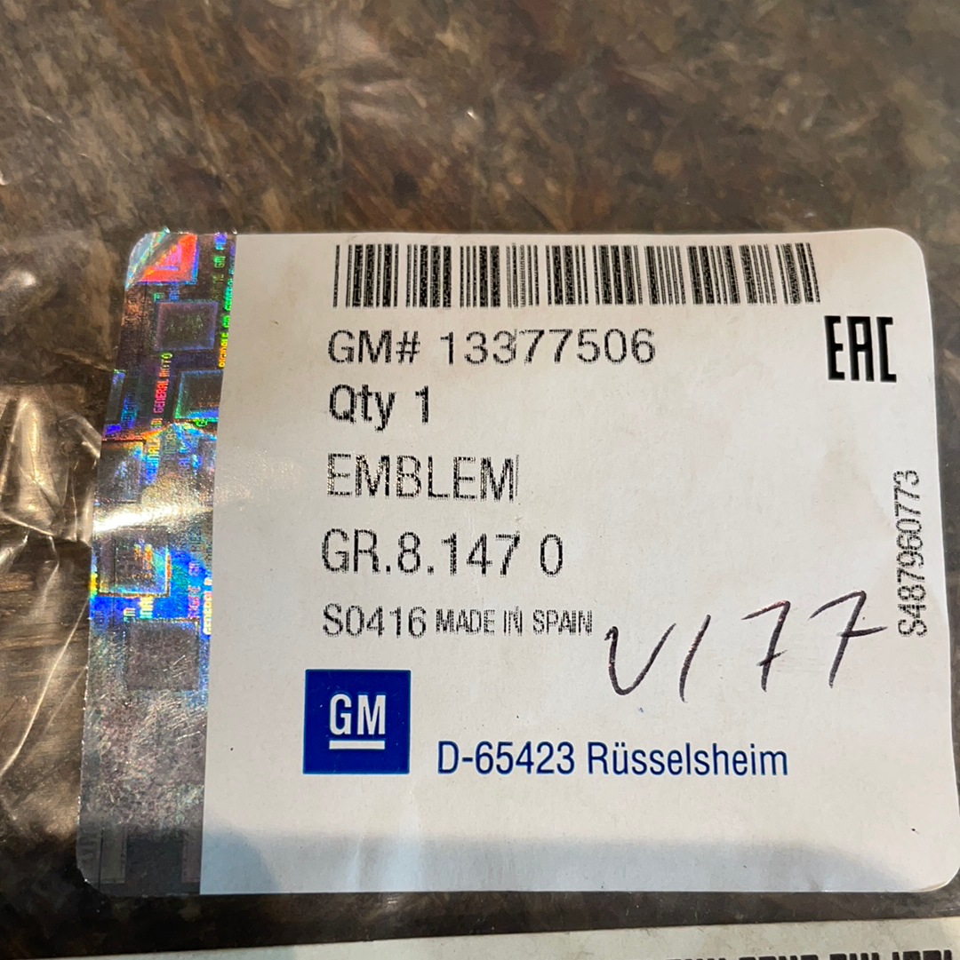 Original GM Opel Corsa D Astra H Sport Emblem Kofferraum Neu