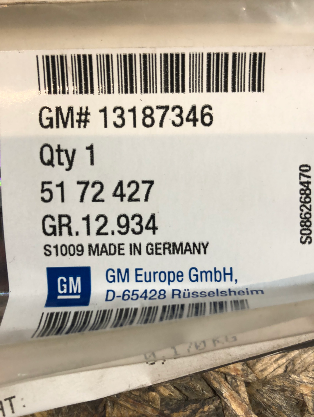 Original GM Opel Zafira B Schutzzierleiste Hintertüre links Neu