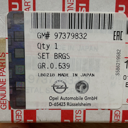 Original GM Opel Corsa C Kurbelwellenlager Neu