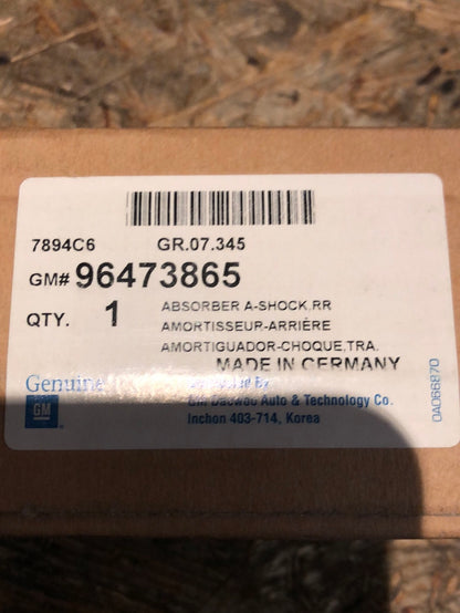 Original GM Chevrolet Rezzo Bj. 04-08 Stoßdämpfer hinten Neu
