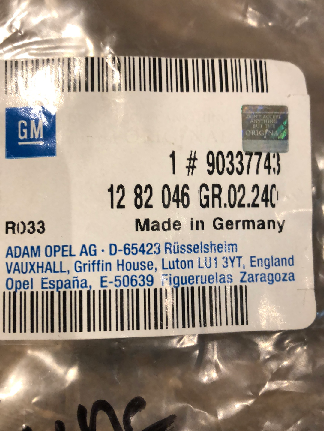 Original GM Opel Astra F 1.4i Calibra A 2.0i Zündleitung Neu