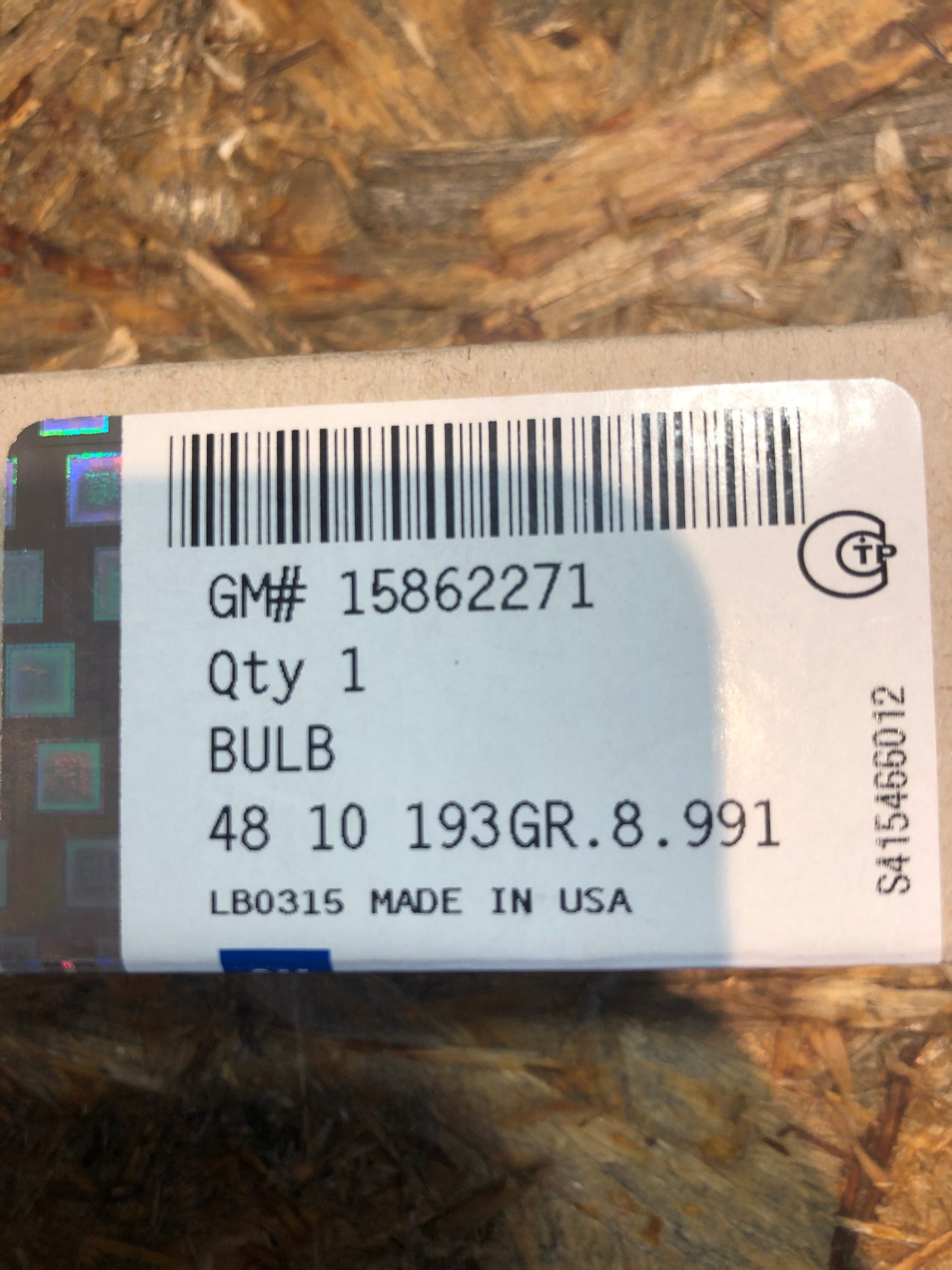 Original GM Opel Antara Glühbirne an Heckklappe Neu