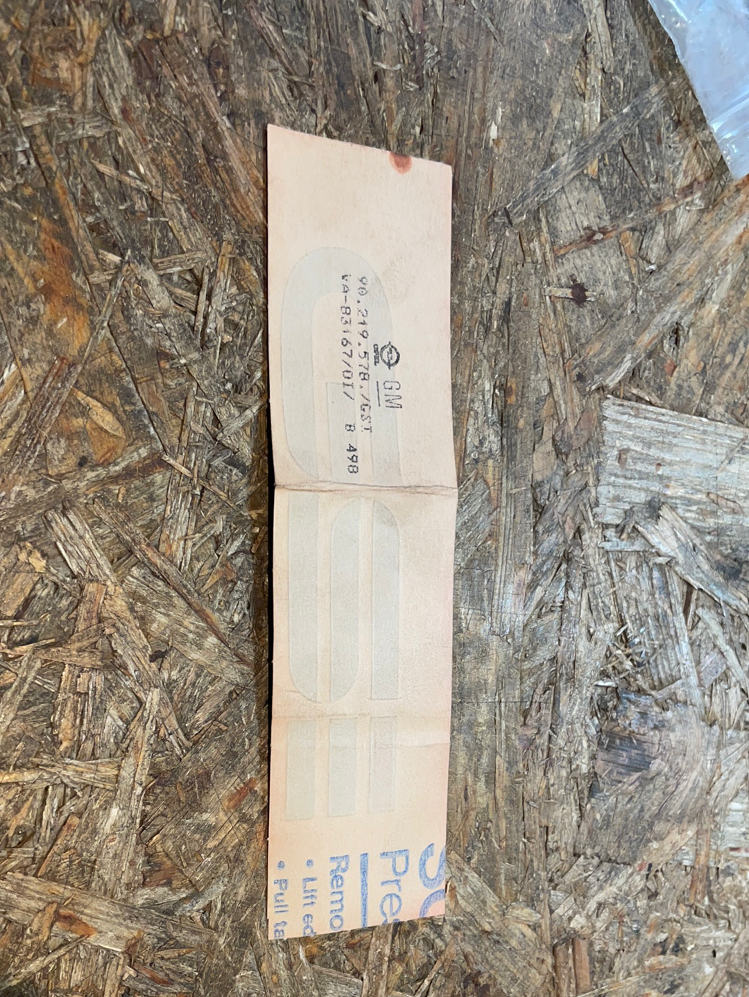 Original GM Opel Kadett Aufkleber GSI Neu