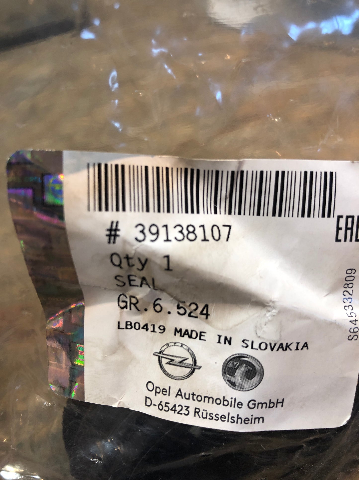 Original GM Chevrolet Cruze Dichtung Lenksäule Manschette Neu