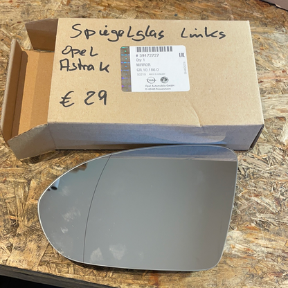 Original GM Opel Astra K Spiegelglas links Neu