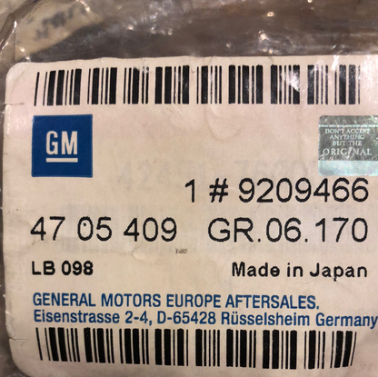 Original Opel Agila A Gummi Lager Neu
