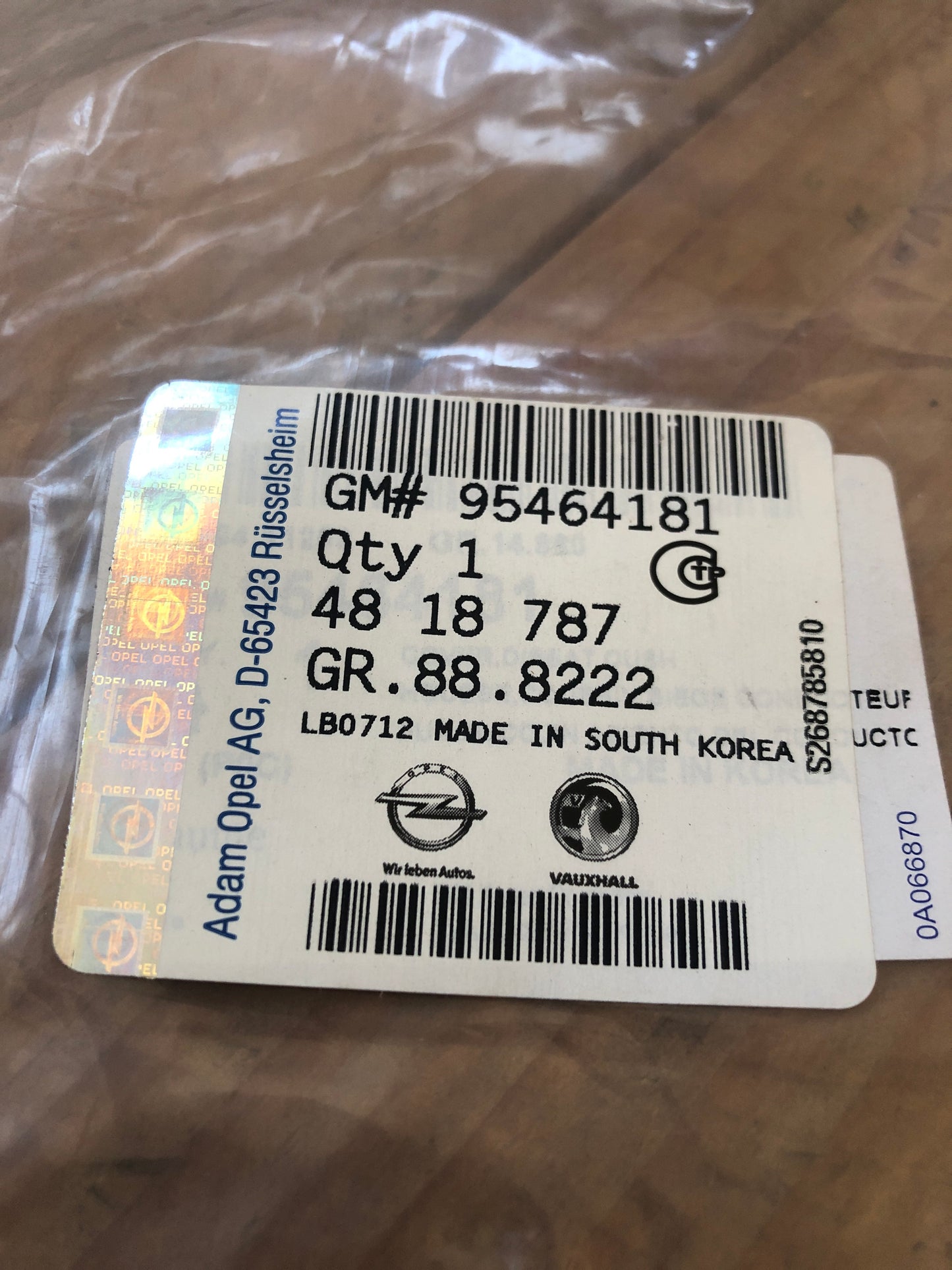 Original GM Opel Antara Sitzbezug Neu