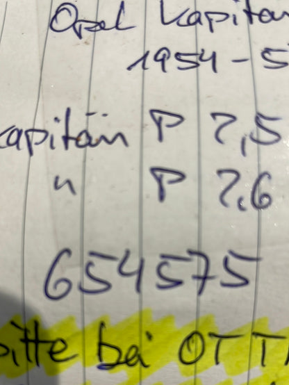 Original GM Opel Kapitän P Dichtring für Öleinfülldeckel Neu