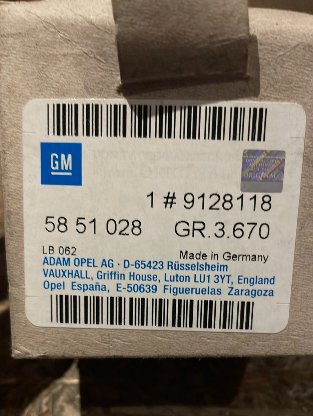 Original GM Opel Astra G 1,7D Druckwandler Elektroschaltventil Neu