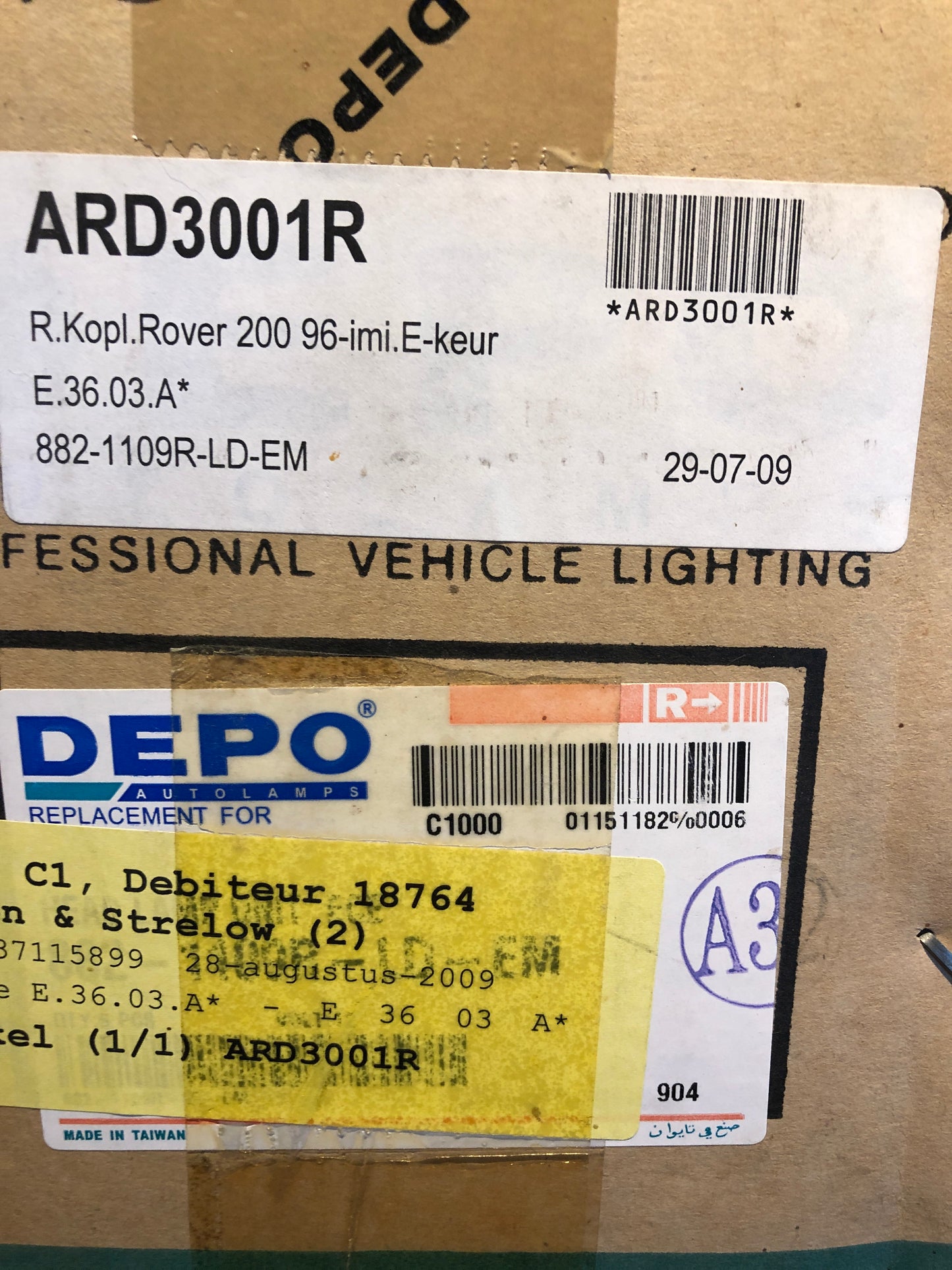 Depo Rover 200 Scheinwerfer rechts Neu