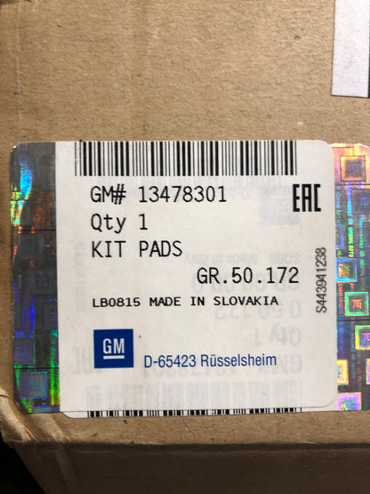 Original GM Opel Astra K Bremsbeläge vorne Neu