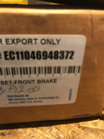 Original Chevrolet Daewoo Bremsbelägsatz NEU