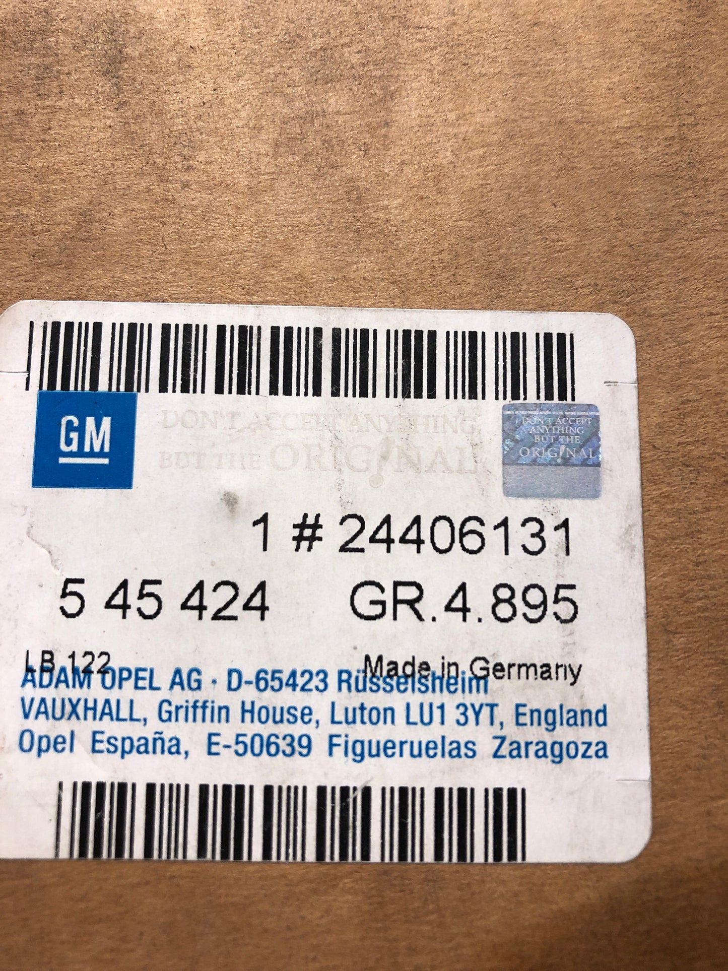 Original Opel Vectra B Limousine Unterdruckpumpe Bremsanlage Neu