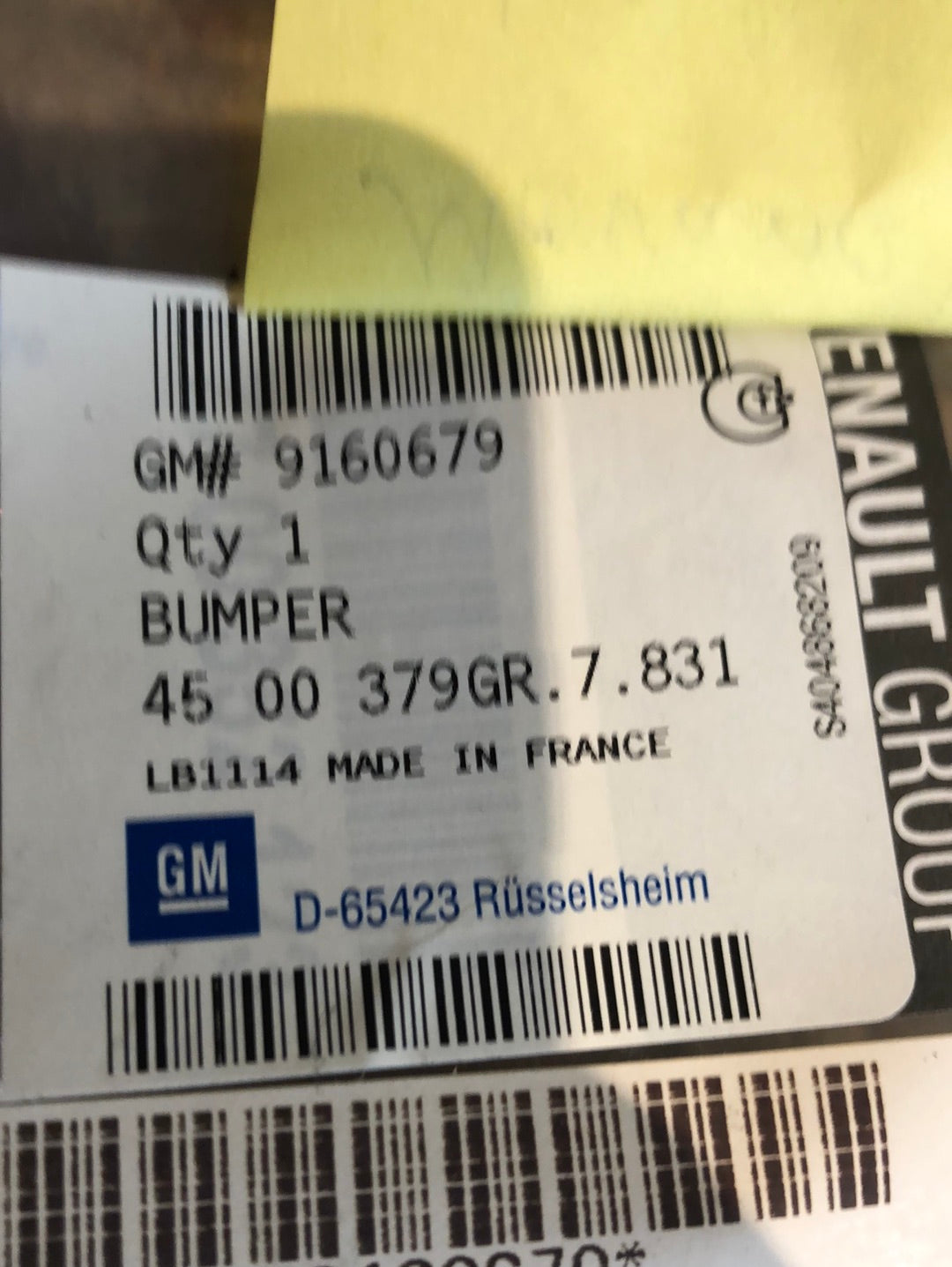 Original GM Opel Movano A Stoßfänger hinten links Neu