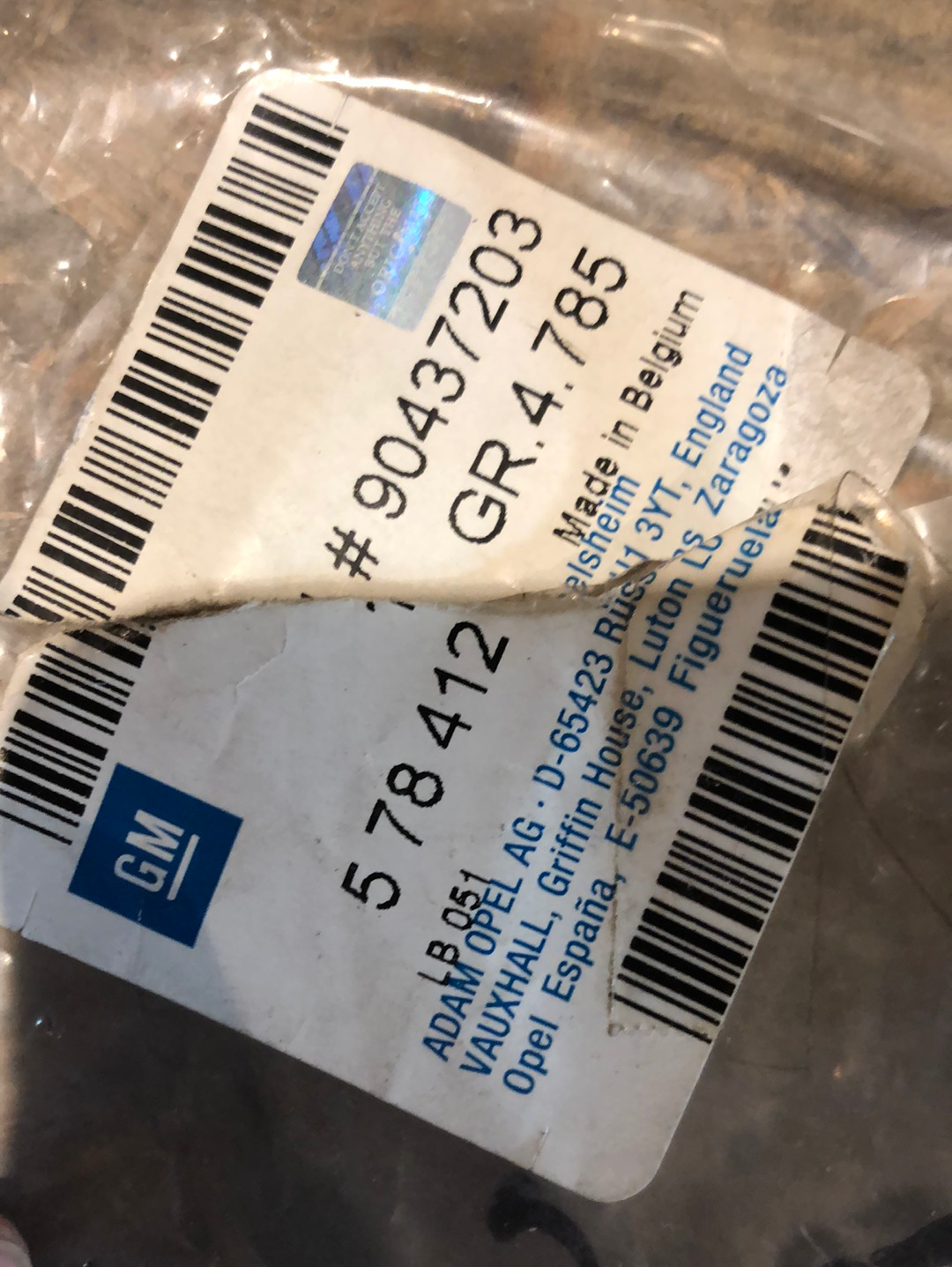 Original GM Opel Astra G Handbremsmanschette Neu