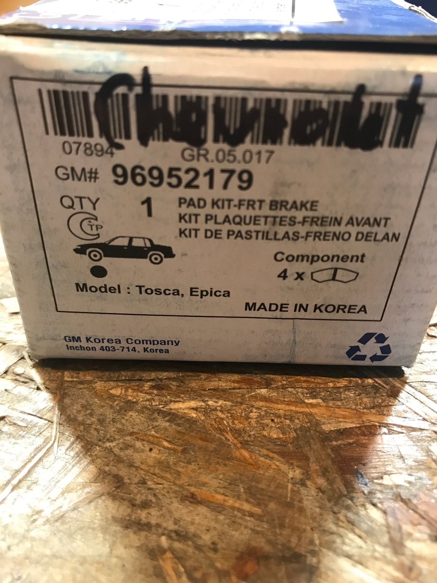 Original Chevrolet Tosca Epica Bremsbeläge vorne NEU