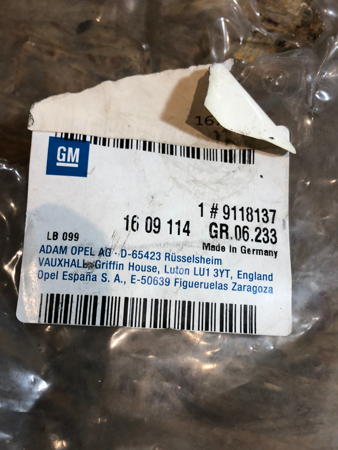 Original Opel Zafira A Astra G Servolenkung Rücklaufleitung Neu