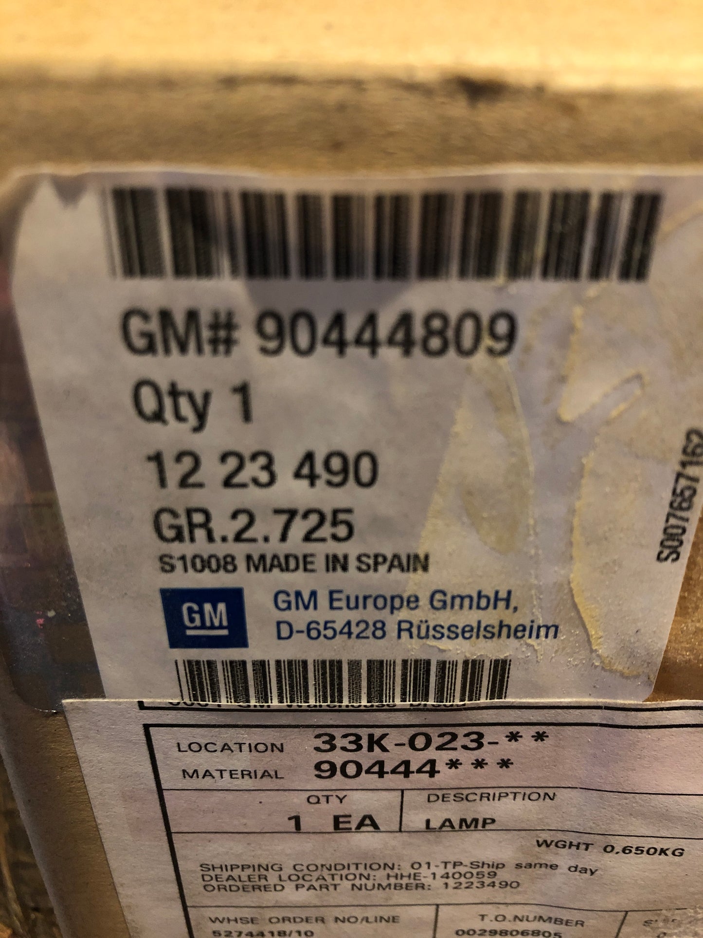 Original Opel Corsa B Rückleuchte ohne Lampenträger Neu