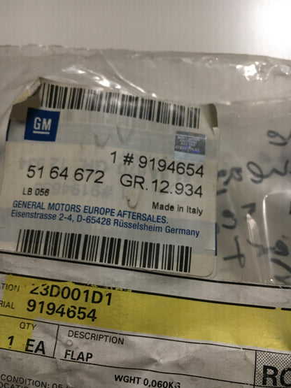 Original Blende Steinschlagschutz hinten rechts Grundiert Astra G Zafira A NEU