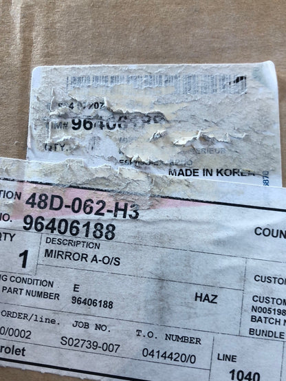 Original GM Chevrolet Kalos 1.2 Außenspiegel links Neu