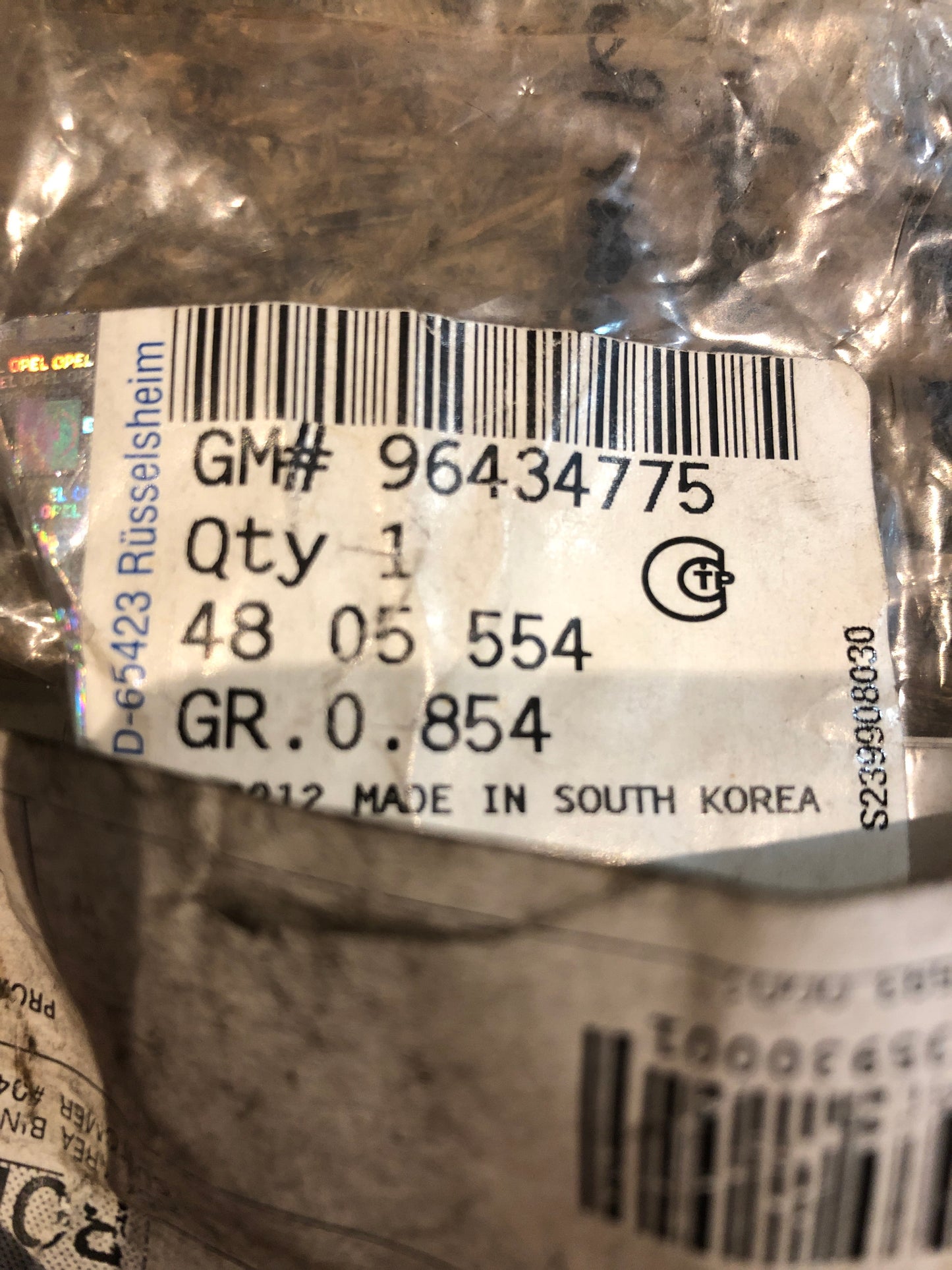Original GM Opel Antara Rohr Kupplungsnehmerzylinder Neu
